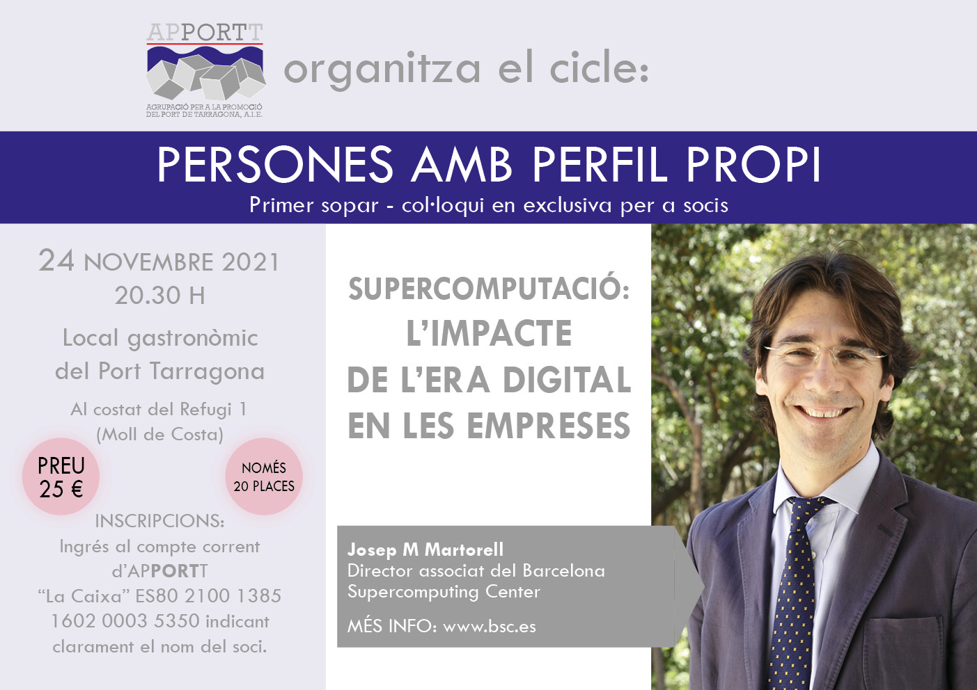 20211124 SOPAR APPORTT PERSONES AMB PERFIL PROPI JOSEP M MARTORELL CASTELLA